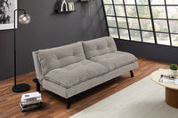 Chesterfield 2 seater sofa 150cm antique brown with button stitching and spring core