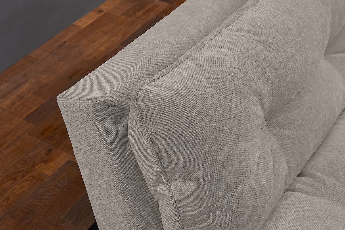 Chesterfield 2 seater sofa 150cm antique brown with button stitching and spring core