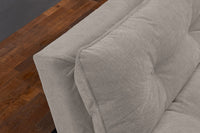Chesterfield 2 seater sofa 150cm antique brown with button stitching and spring core