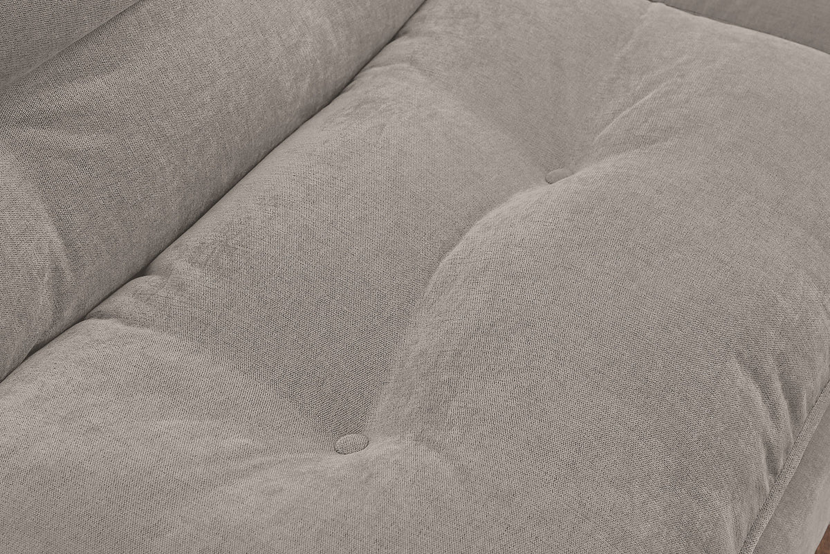Chesterfield 2 seater sofa 150cm antique brown with button stitching and spring core