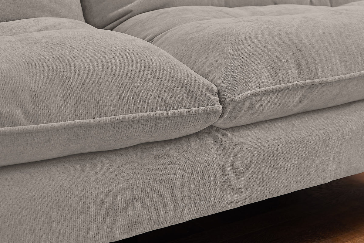 Chesterfield 2 seater sofa 150cm antique brown with button stitching and spring core