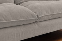 Chesterfield 2 seater sofa 150cm antique brown with button stitching and spring core