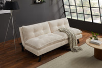 Chesterfield 2 seater sofa 150cm antique brown with button stitching and spring core
