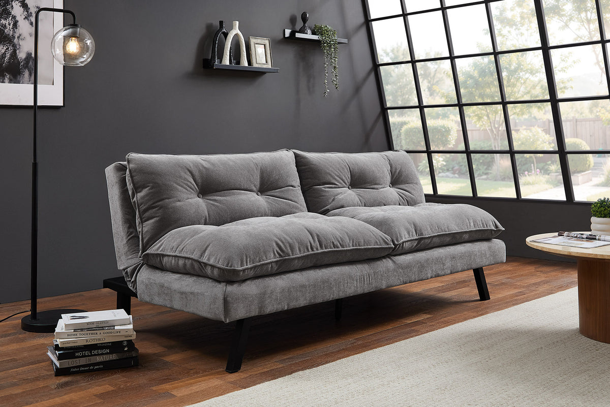 Chesterfield 2 seater sofa 150cm antique brown with button stitching and spring core