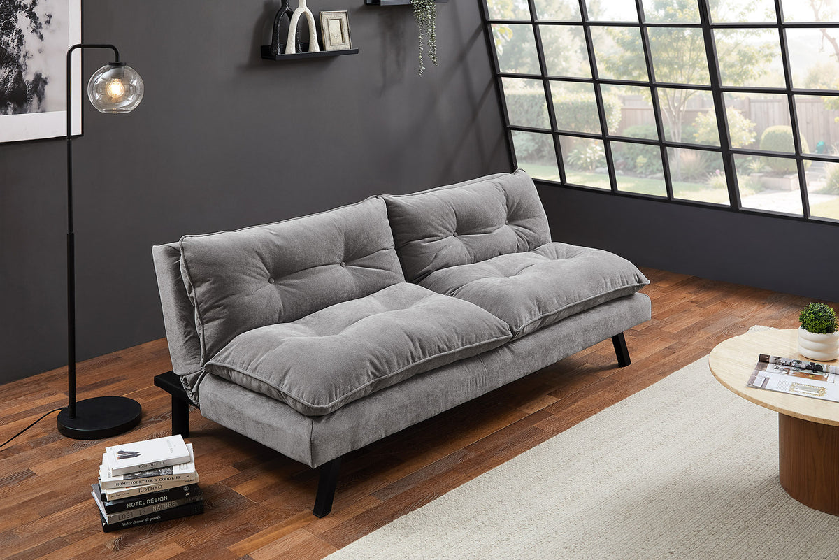 Chesterfield 2 seater sofa 150cm antique brown with button stitching and spring core