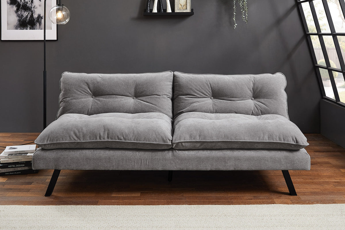 Chesterfield 2 seater sofa 150cm antique brown with button stitching and spring core
