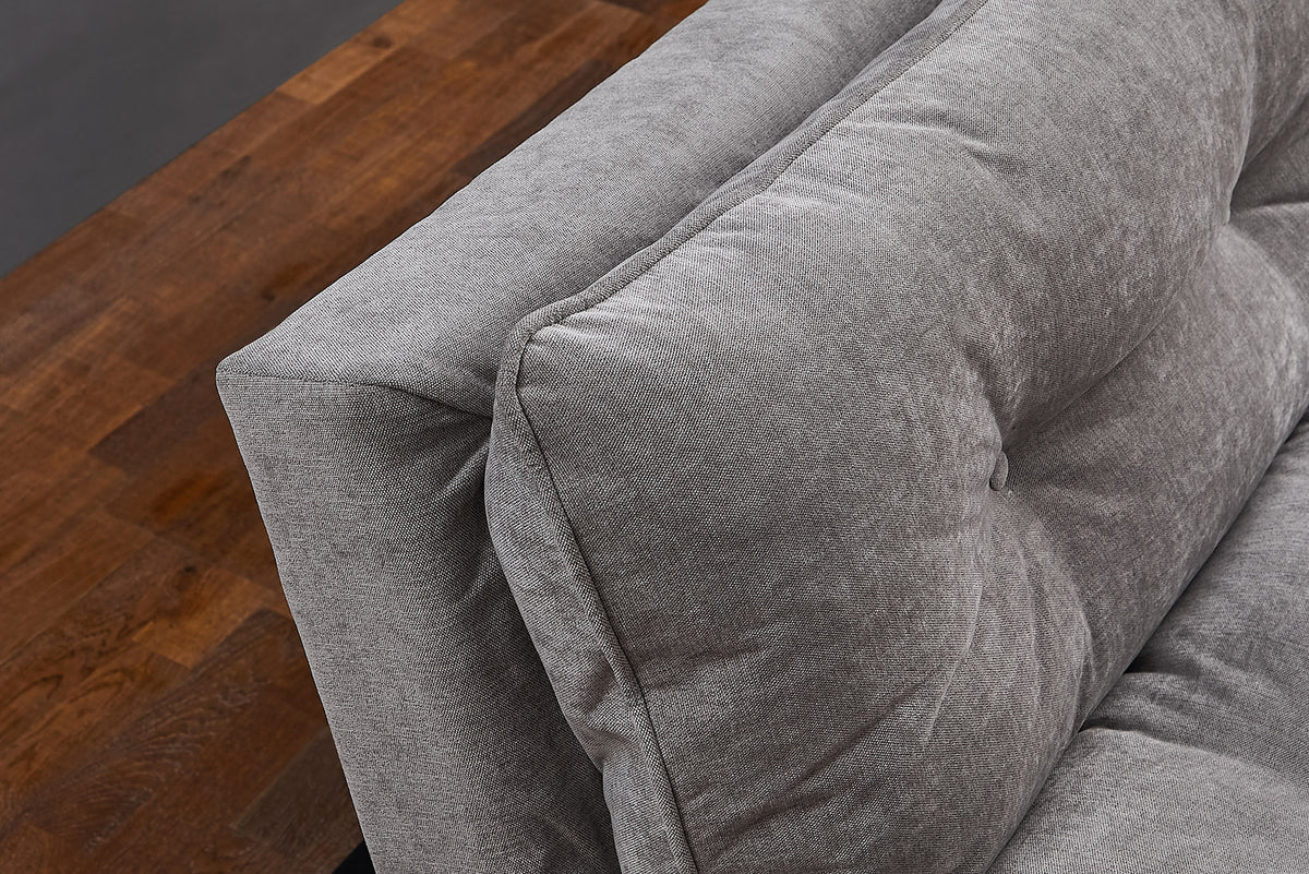 Chesterfield 2 seater sofa 150cm antique brown with button stitching and spring core
