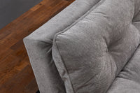 Chesterfield 2 seater sofa 150cm antique brown with button stitching and spring core