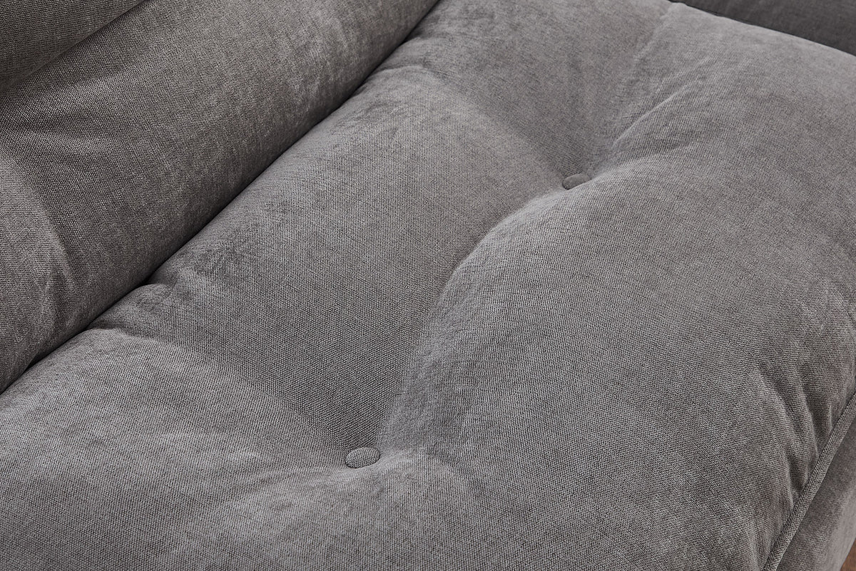 Chesterfield 2 seater sofa 150cm antique brown with button stitching and spring core