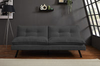 Chesterfield 2 seater sofa 150cm antique brown with button stitching and spring core