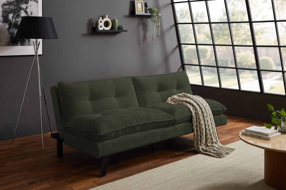 Chesterfield 2 seater sofa 150cm antique brown with button stitching and spring core