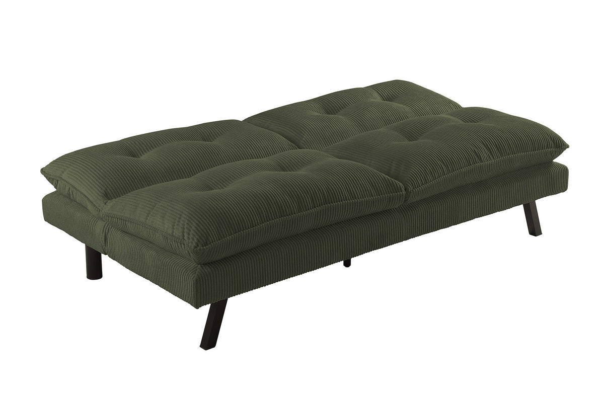 Chesterfield 2 seater sofa 150cm antique brown with button stitching and spring core