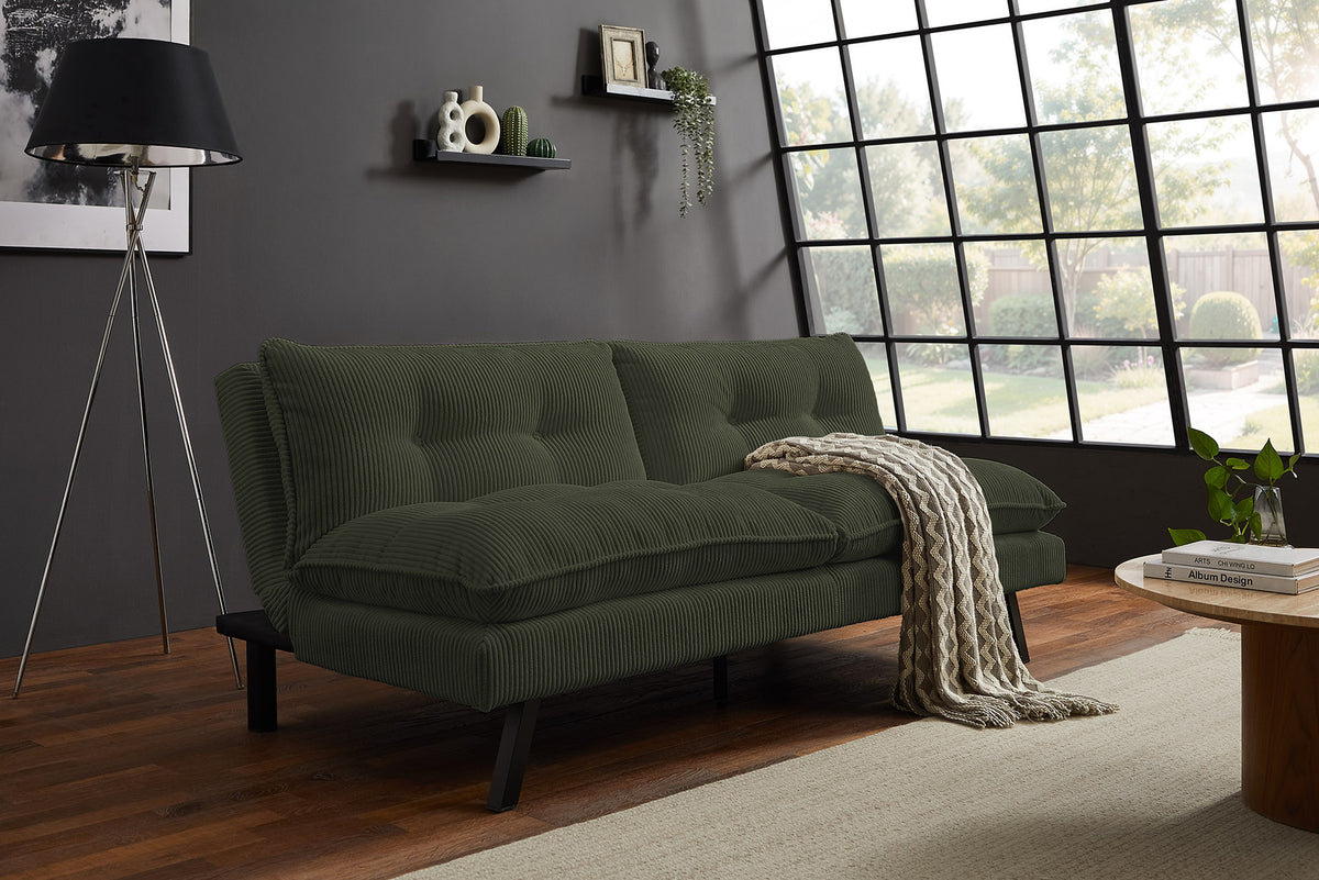 Chesterfield 2 seater sofa 150cm antique brown with button stitching and spring core