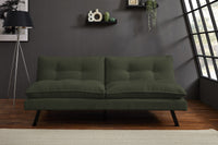 Chesterfield 2 seater sofa 150cm antique brown with button stitching and spring core