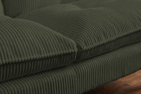 Chesterfield 2 seater sofa 150cm antique brown with button stitching and spring core