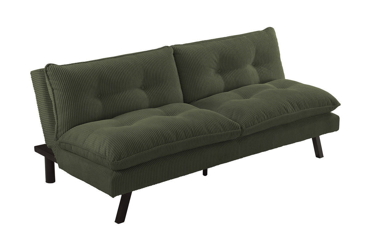 Chesterfield 2 seater sofa 150cm antique brown with button stitching and spring core