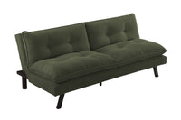 Chesterfield 2 seater sofa 150cm antique brown with button stitching and spring core