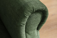 MAISON BELLE AFFAIRE Chesterfield 3-seater sofa 220cm gray velvet 3-seater with sleeping function