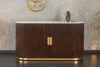 SCORPION Solid sideboard 140cm brown mango wood elaborate 3D carvings