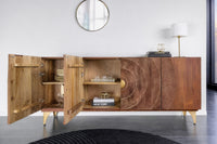 AMAZONAS solid sideboard 160cm mango wood natural front design