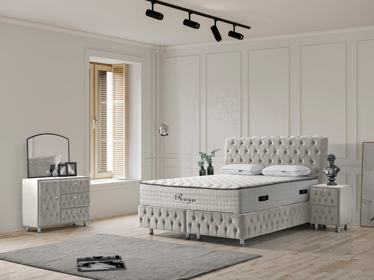 Design Saphira Bett, Boxspringbett inkl Matratze