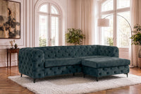 Chesterfield Sofa MODERN BAROCK 235cm Samt 3-Sitzer Couch Federkern