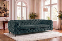 Chesterfield Sofa MODERN BAROCK 235cm Samt 3-Sitzer Couch Federkern