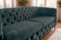 Chesterfield Sofa MODERN BAROCK 235cm Samt 3-Sitzer Couch Federkern
