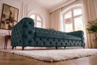 Chesterfield Sofa MODERN BAROCK 235cm Samt 3-Sitzer Couch Federkern