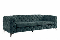 Chesterfield Sofa MODERN BAROCK 235cm Samt 3-Sitzer Couch Federkern