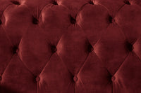 CHESTERFIELD Barock Sofa  205cm Samt Federkern Knopfheftung 3-Sitzer Couch