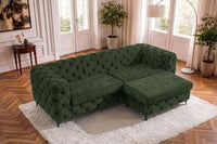Chesterfield Sofa MODERN BAROCK 235cm Samt 3-Sitzer Couch Federkern