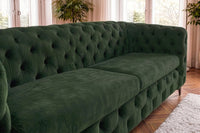 Chesterfield Sofa MODERN BAROCK 235cm Samt 3-Sitzer Couch Federkern