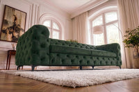 Chesterfield Sofa MODERN BAROCK 235cm Samt 3-Sitzer Couch Federkern