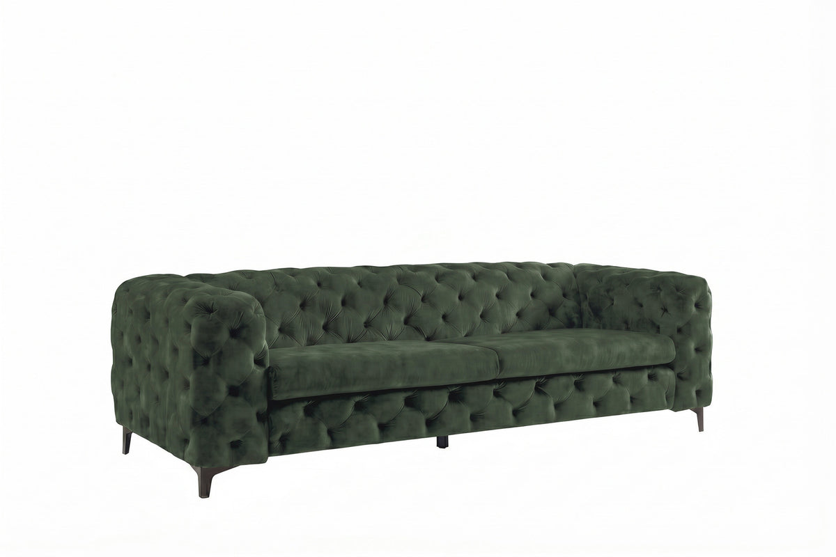 Chesterfield Sofa MODERN BAROCK 235cm Samt 3-Sitzer Couch Federkern