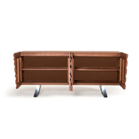 GATSBY design sideboard 160cm brown matt gold mango wood retro