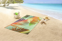 BeachTowel Poly Velours Guten Morgen Multi - Gesloten