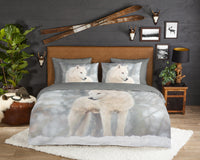 Guten Morgen Flanellen Duvet Cover "Julian" - Grau - Dubbele instopflap