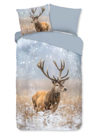 Guten Morgen Flanellen Duvet Cover "Jolly" - Multi - Dubbele instopflap