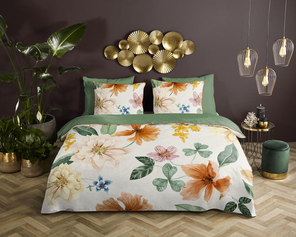 Descanso Satin Duvet Cover "Annabelle" - ECRU - Dubbele instopflap