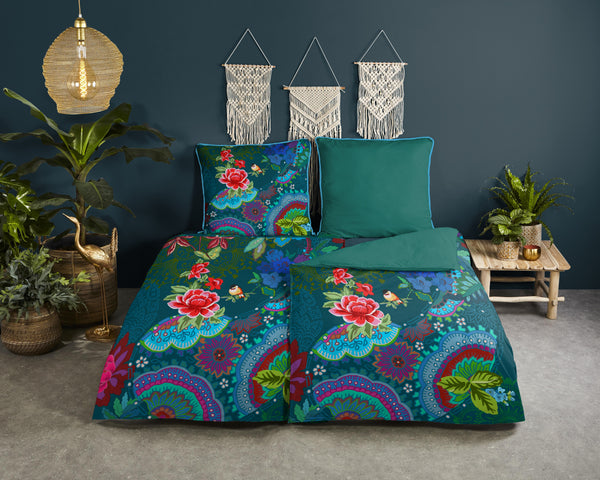 Glück Percal Duvet Cover "Mandy" - Multi - Rits