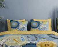 Hip Satin Duvet Cover "Laska" - Blau - Dubbele instopflap