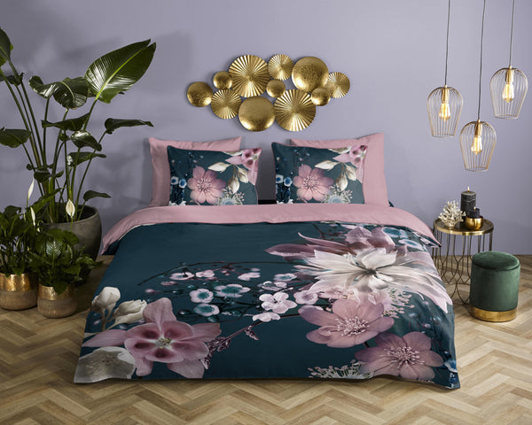 Descanso Satin Duvet Cover "Guana" - Multi - Dubbele instopflap