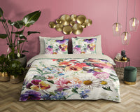 Descanso Satin Duvet Cover "Novara" - Ecru - Dubbele instopflap