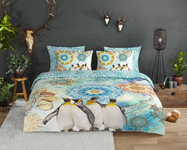 Hip Flanellen Duvet Cover "Pinga" - Multi - Dubbele instopflap