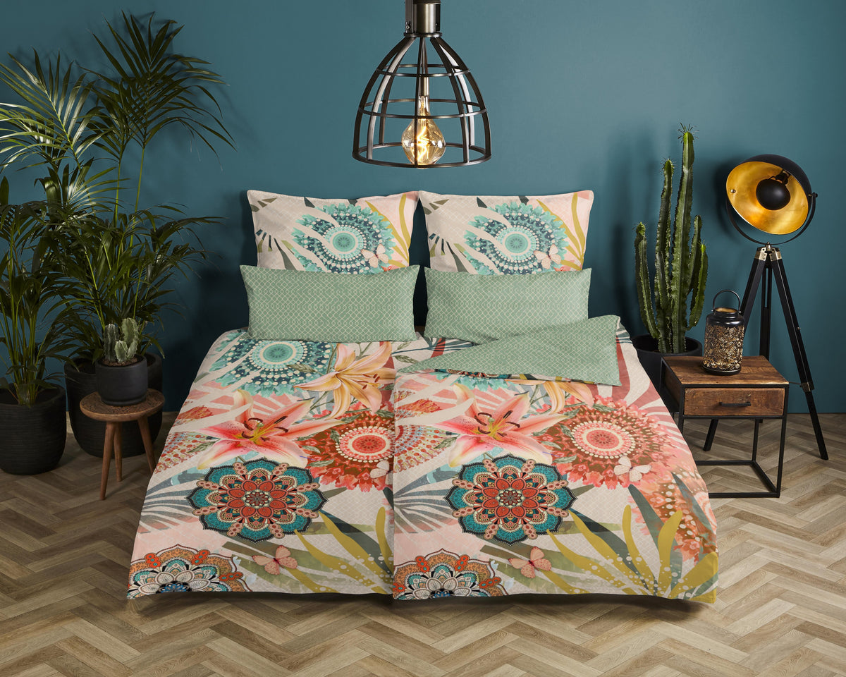 Hip Satin Duvet Cover "Mateo" - Multi - Rits