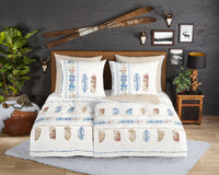 Guten Morgen Flanellen Duvet Cover "Joy" - Ecru - Rits