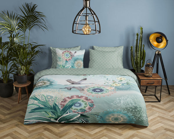 Hip Satin Duvet Cover "Kimora" - Multi - Dubbele instopflap