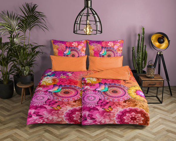 Hip Satin Duvet Cover "Ziva" - Multi - Rits