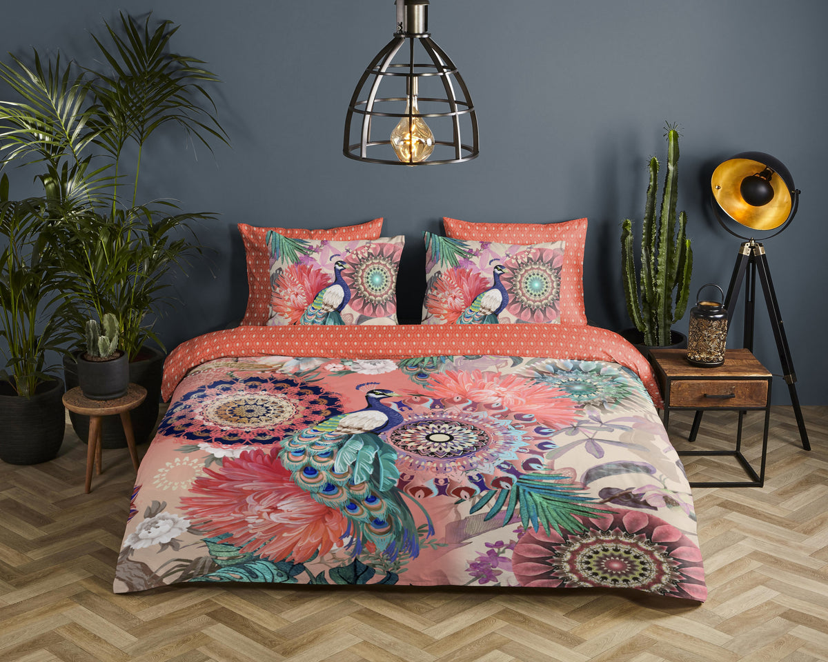 Hip Satin Duvet Cover "Lynouk" - Multi - Dubbele instopflap